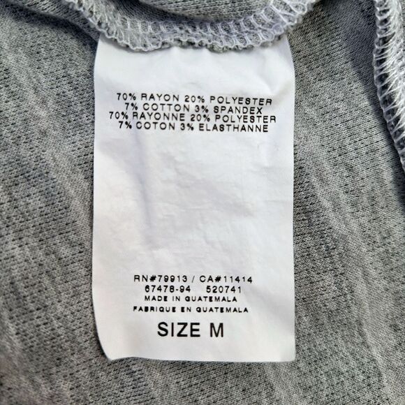 A Pea in the Pod Striped Gray Scoop Neck Sweat Shirt Sz M - Picture 7 of 11